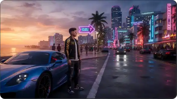 GTA 6 exploration money and progression in a lively open-world city